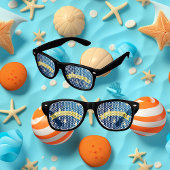 青いきらめく新年ゴールデンダークスターリーナイト レトロサングラス