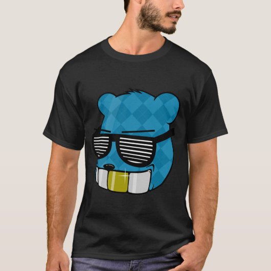 青いくま Tシャツ (正面)