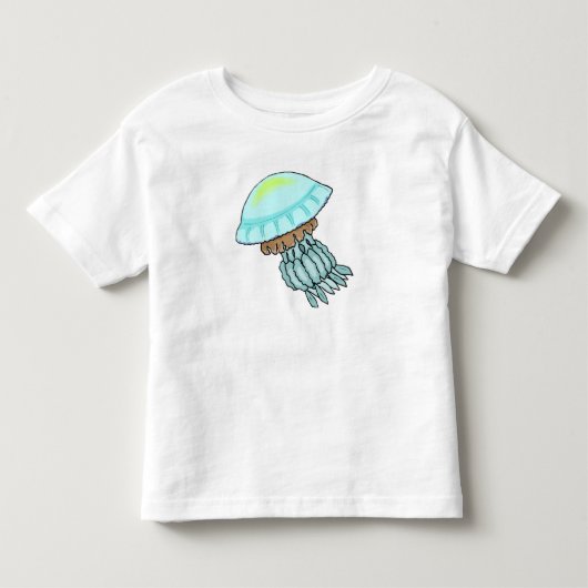 青いくらげ トドラーTシャツ (正面)