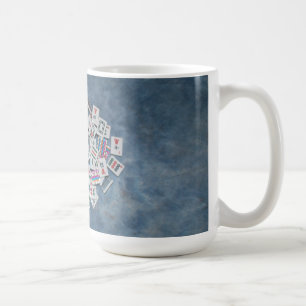 青いここのタイルのマグmahのjonggのジョーカー コーヒーマグカップ