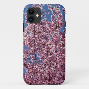 青いさくらんぼの花々日本のへ iPhone 11 ケース
