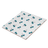 青いさくらんぼパターン タイル (側面)