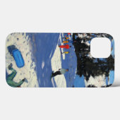 青いそりの美女Plagne Case-Mate iPhoneケース (裏面 (横))