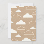 青いですかピンクのベビーの性はパーティーの招待を明らかにします 招待状 (裏面)