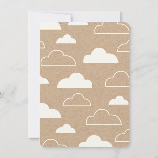 青いですかピンクのベビーの性はパーティーの招待を明らかにします 招待状 (裏面)