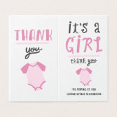 青いですかピンクのベビーの性は感謝していしています|のピンク明らかにします 名刺 (外部フラット)