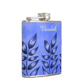 青いとがった葉が付いている美しく装飾的な植物 フラスク (右)