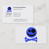 青いどくろ印 名刺 (正面/裏面)