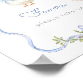 青いのが好きなシリ―なゴムの子 誕生日パーティー ポスター (角)