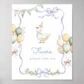 青いのが好きなシリ―なゴムの子 誕生日パーティー ポスター (正面)