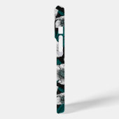 青いの白いヘ葉ルボア Case-Mate iPhoneケース (裏面 / 左)