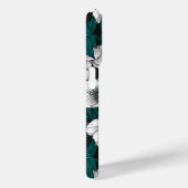 青いの白いヘ葉ルボア Case-Mate iPhoneケース (裏面 / 右)