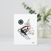 青いはがき ポストカード (スタンド正面)