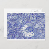 青いはがき ポストカード (正面/裏面)