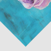 青いはっきりしたバラの紫色のデコページ 薄葉紙 (詳細)