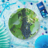 青いぶどうの紙皿 ペーパープレート (パーティー)