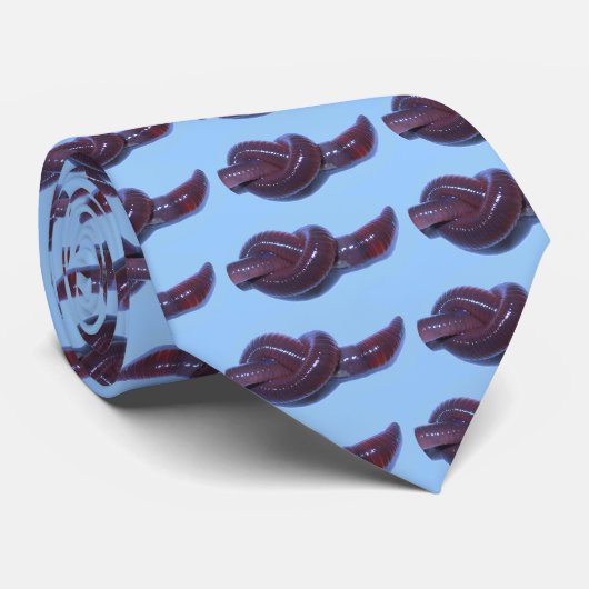 青いみみず ネクタイ (ロール)