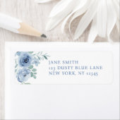 青いものが欲しい！フラワーブライダルシャワーのテーマ ラベル (インサイチュ)