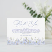 青いものが欲しい ブライダルシャワー サンキューカード (スタンド正面)