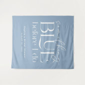 青いものが私を祝福する ブライダルシャワー タペストリー (正面(横))