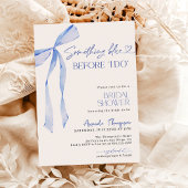 青いものを前に ブライダルシャワーの招待状 招待状