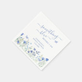 青いものを前に、私の結婚のシャワーパーティー スタンダードカクテルナプキン (角)