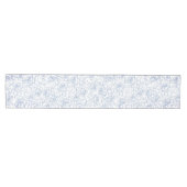 青いものを添えて結婚式前にフラワーブライダルシャワー ミディアムテーブルランナー (横)