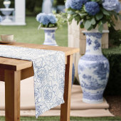 青いものを添えて　ドゥ・ビフォア・フラワーブライダルシャワー ミディアムテーブルランナー