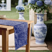 青いものを結婚前に フローラル ブライダルシャワー ミディアムテーブルランナー