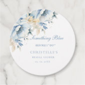 青いものを花嫁が来る前に ブライダルシャワーのタグ フェイバータグ (正面)