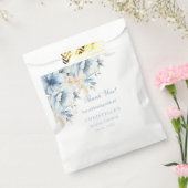 青いものを花嫁が結婚式前に ブライダルシャワーのお祝い フェイバーバッグ (封をした状態)