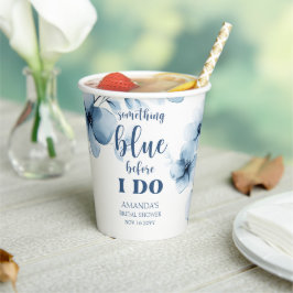 青いものを贈る前にドゥ フローラル ブライダルシャワー 紙コップ
