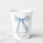 青いものを身につける前にドゥ ボウ ブライダルシャワー 紙コップ (裏面)