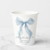 青いものを身に着ける前にドゥ ボウ ブライズシャワー 紙コップ (正面)