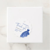 青いものを身に着ける前にドレス ブライダルシャワー フェイバータグ (インサイチュ)