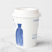 青いものを身に着ける前にドレス ブライダルシャワー 紙コップ (右)