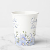 青いものを身に着ける前に フローラル ブライダルシャワー 紙コップ (左)