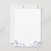 青いものを身に着ける前に ブライダルシャワー 招待状 (裏面)