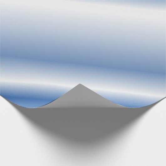 青いよくはしゃぐ白黒の斜線 ラッピングペーパー (角)