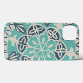 青いろうけつ染めのタイルI Case-Mate iPhoneケース (裏面 (横))