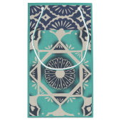 青いろうけつ染めのタイルII スモールペーパーバッグ (裏面)