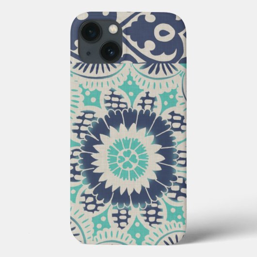 青いろうけつ染めのタイルIII Case-Mate iPhoneケース (裏面)