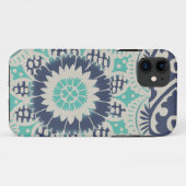 青いろうけつ染めのタイルIII Case-Mate iPhoneケース (裏面(横))