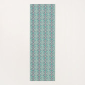 青いろうけつ染めのタイルIV ヨガマット (裏面)