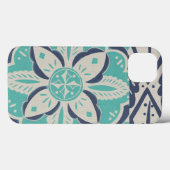 青いろうけつ染めのタイルIV Case-Mate iPhoneケース (裏面 (横))