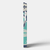 青いろうけつ染めのタイルIV Case-Mate iPhoneケース (裏面 / 左)