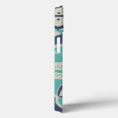 青いろうけつ染めのタイルIV Case-Mate iPhoneケース (裏面 / 右)