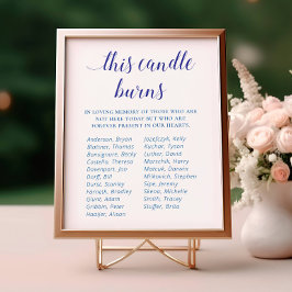 青いろうそくが燃える クラス会 追悼記念 ポスター