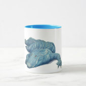 青いわにコーヒー・マグ マグカップ (中央)