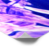 青いアイスアート ポスター (角)